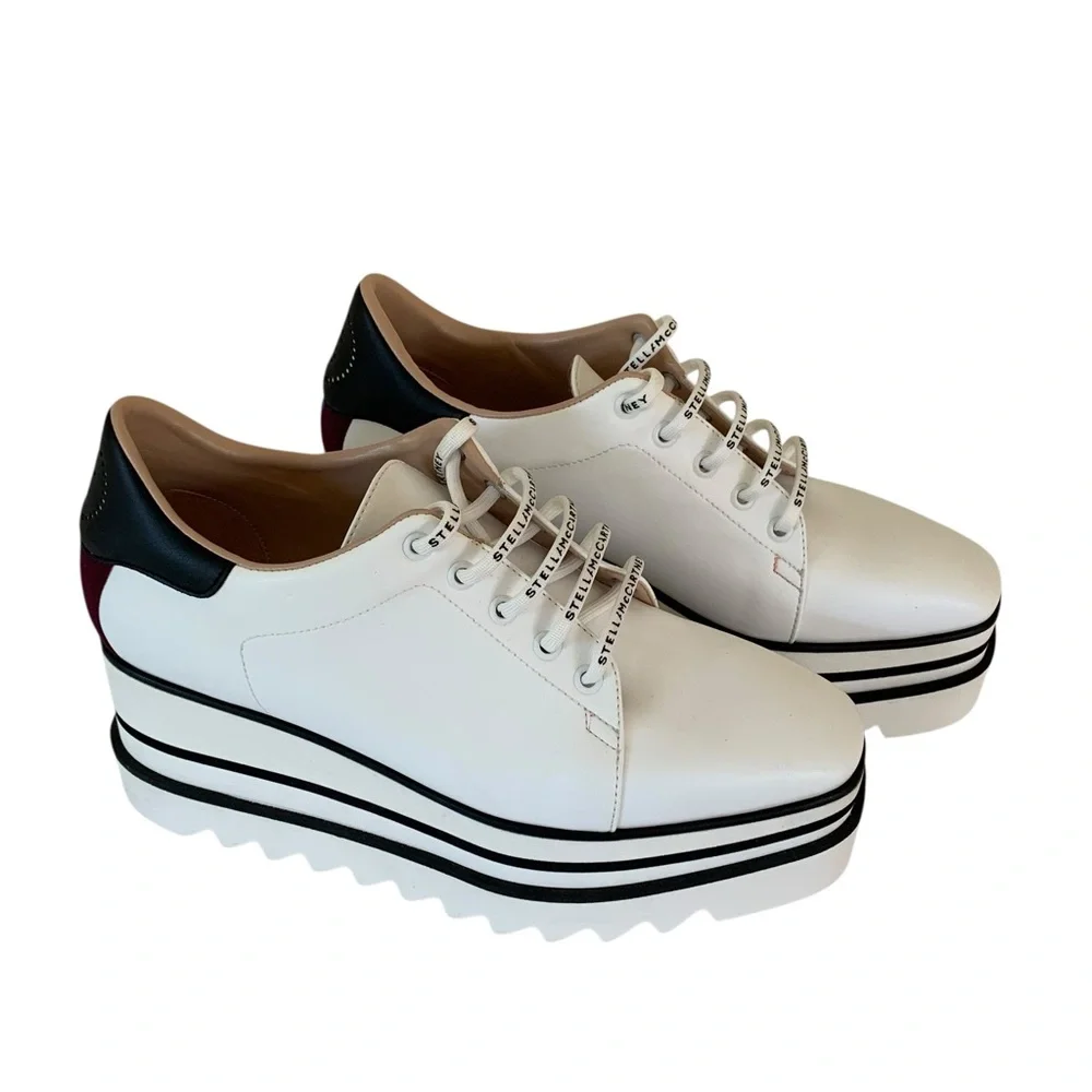 Stella McCartney White “Elyse” Sneakers - Picture 7 of 15
